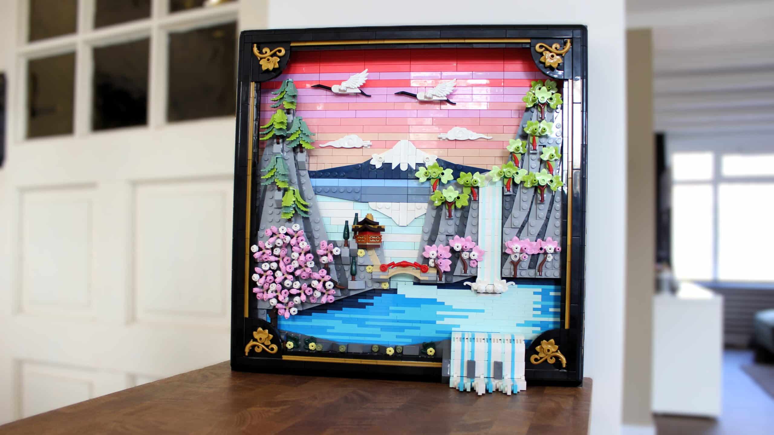 Review: Oosters kleurenfestijn met de LEGO Art 31218 Japanese Cherry Blossom Landscape