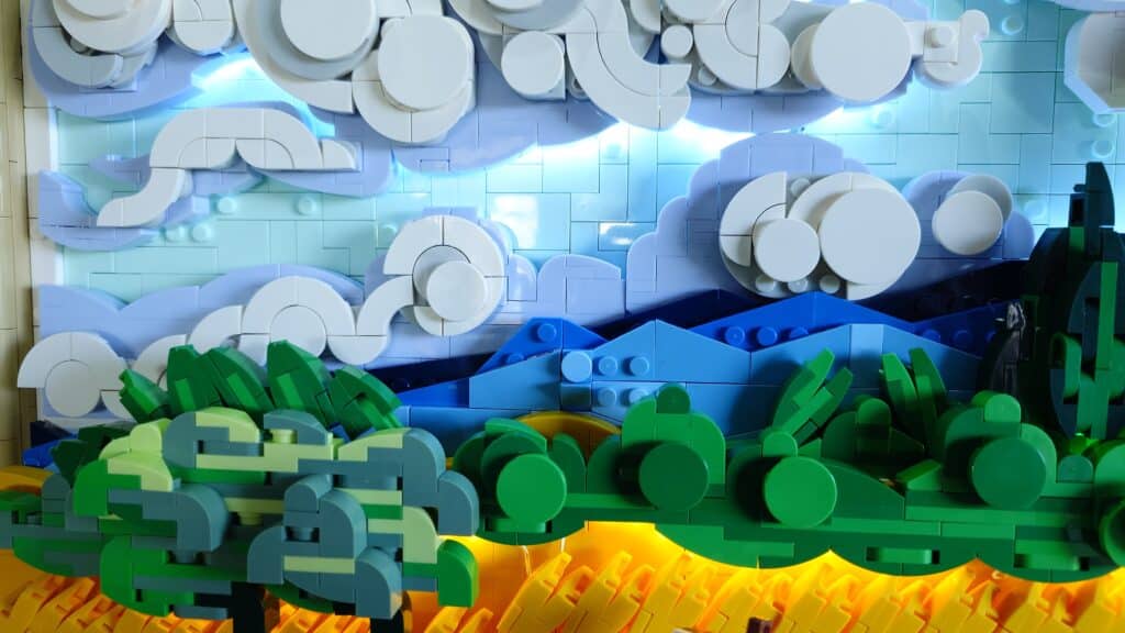 lumibricks wheatfield with cypresses review bouwsteentjes (13)