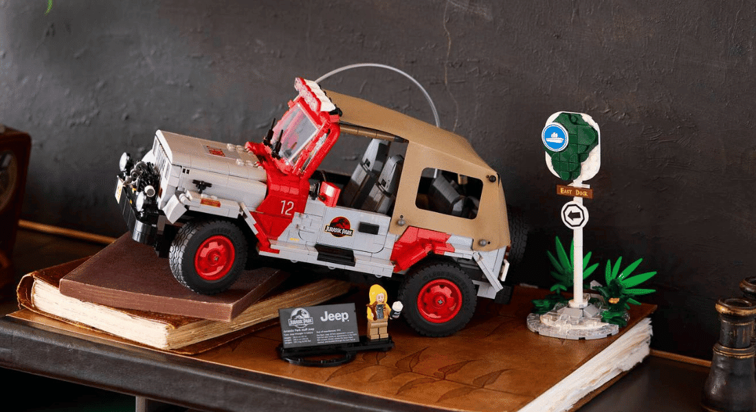 LEGO Jurassic World 77984 Jurassic Park Jeep Wrangler onthuld – kruip achter het stuur vanaf mei