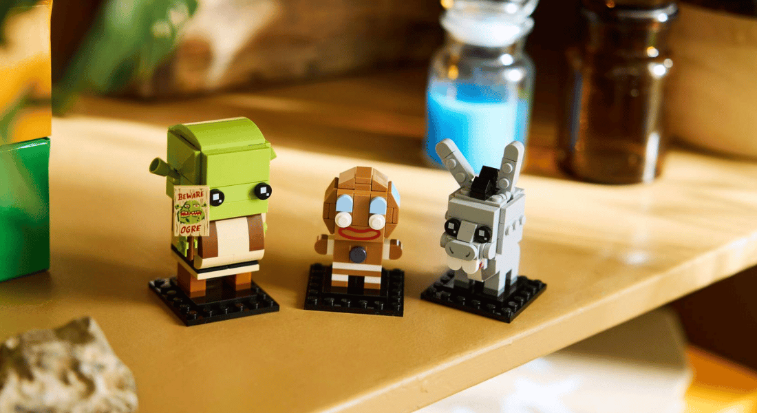 LEGO BrickHeadz 40923 Shrek, Donkey & Gingy onthuld