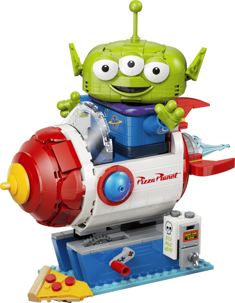 lego disney 43307 alien with pizza planet rocket ride (2)