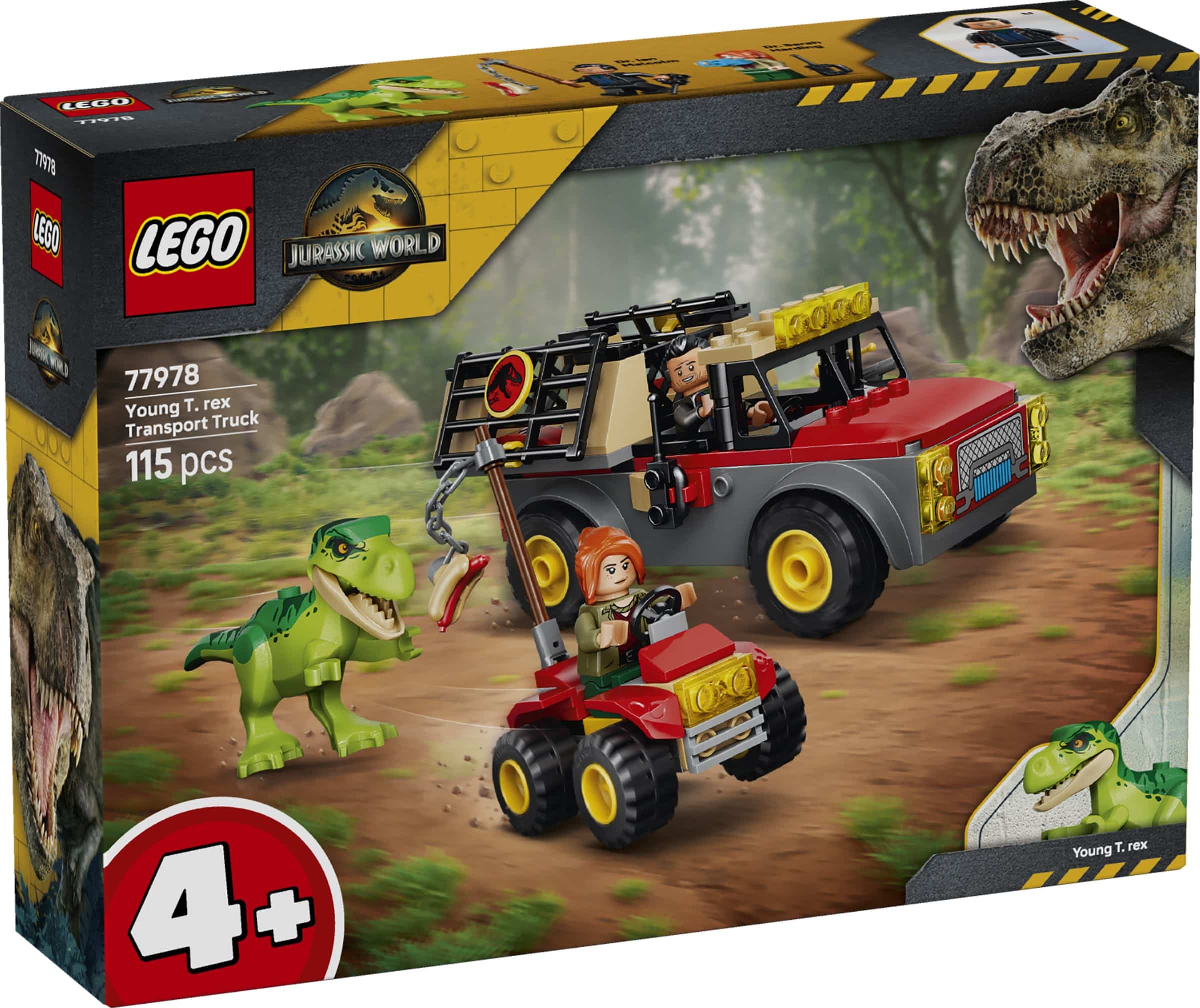 lego jurassic world 77978ย young t. rex transport truck (1)