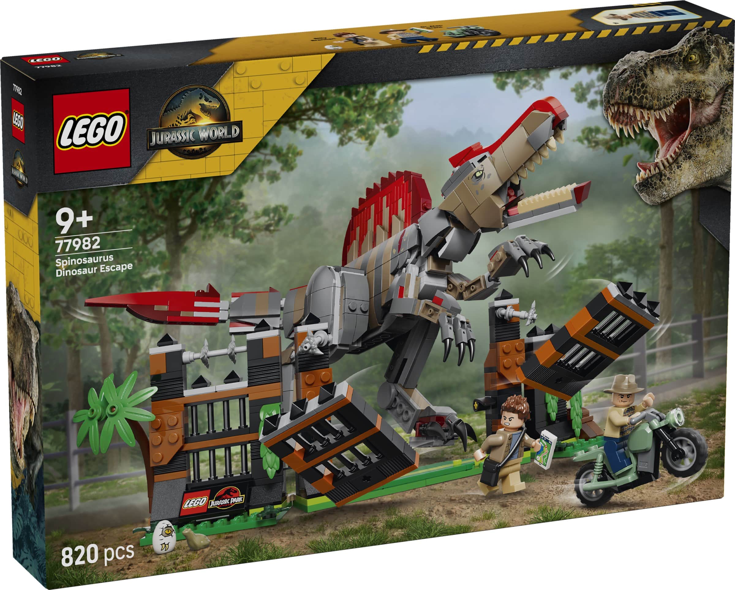 lego jurassic world 77982 spinosaurus dinosaur escape (1)