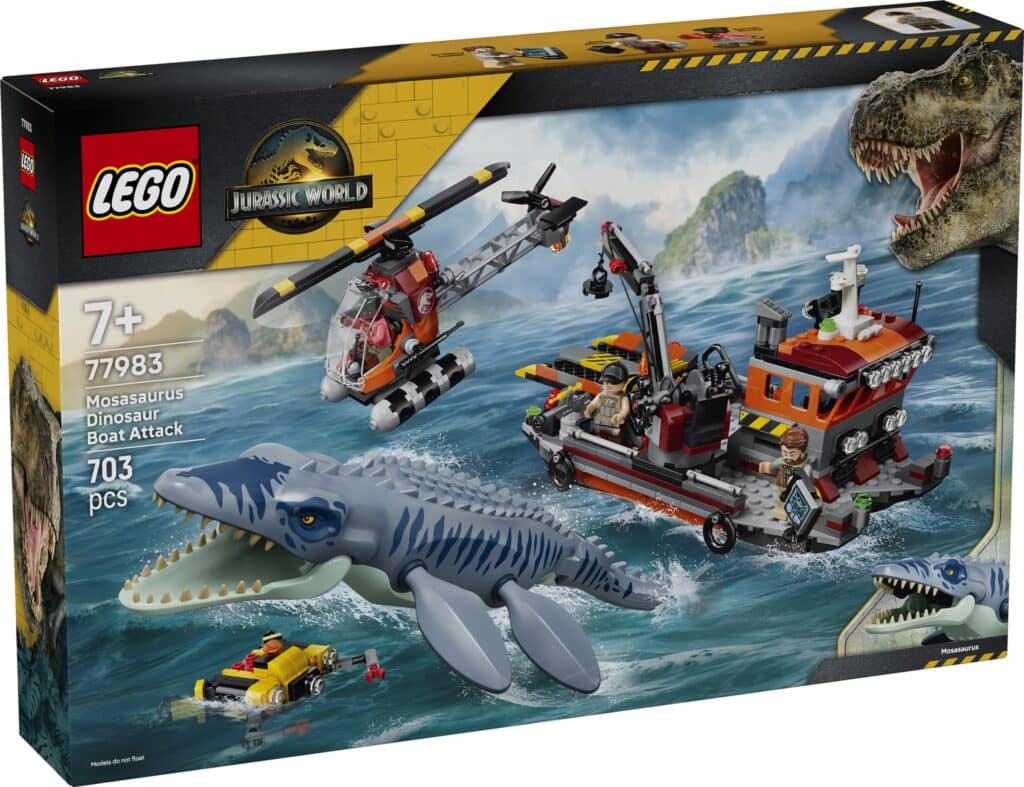 lego jurassic world 77983 mosasaurus dinosaur boat attack (1)