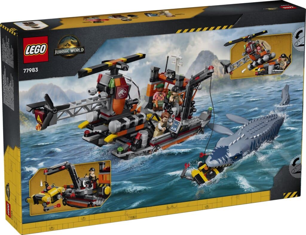 lego jurassic world 77983 mosasaurus dinosaur boat attack (2)