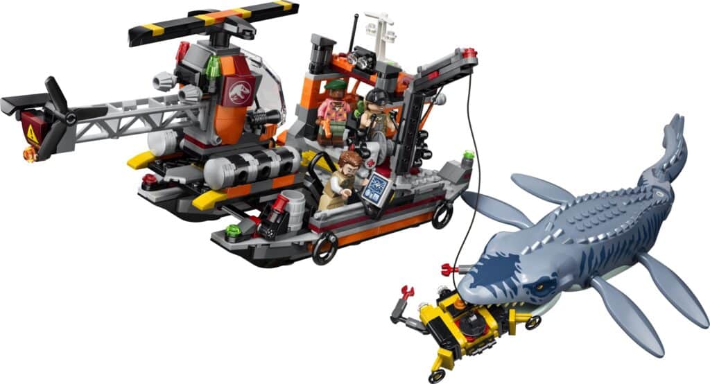 lego jurassic world 77983 mosasaurus dinosaur boat attack (3)