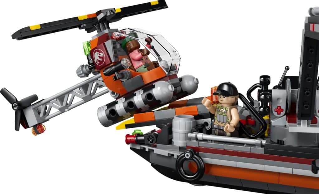 lego jurassic world 77983 mosasaurus dinosaur boat attack (5)