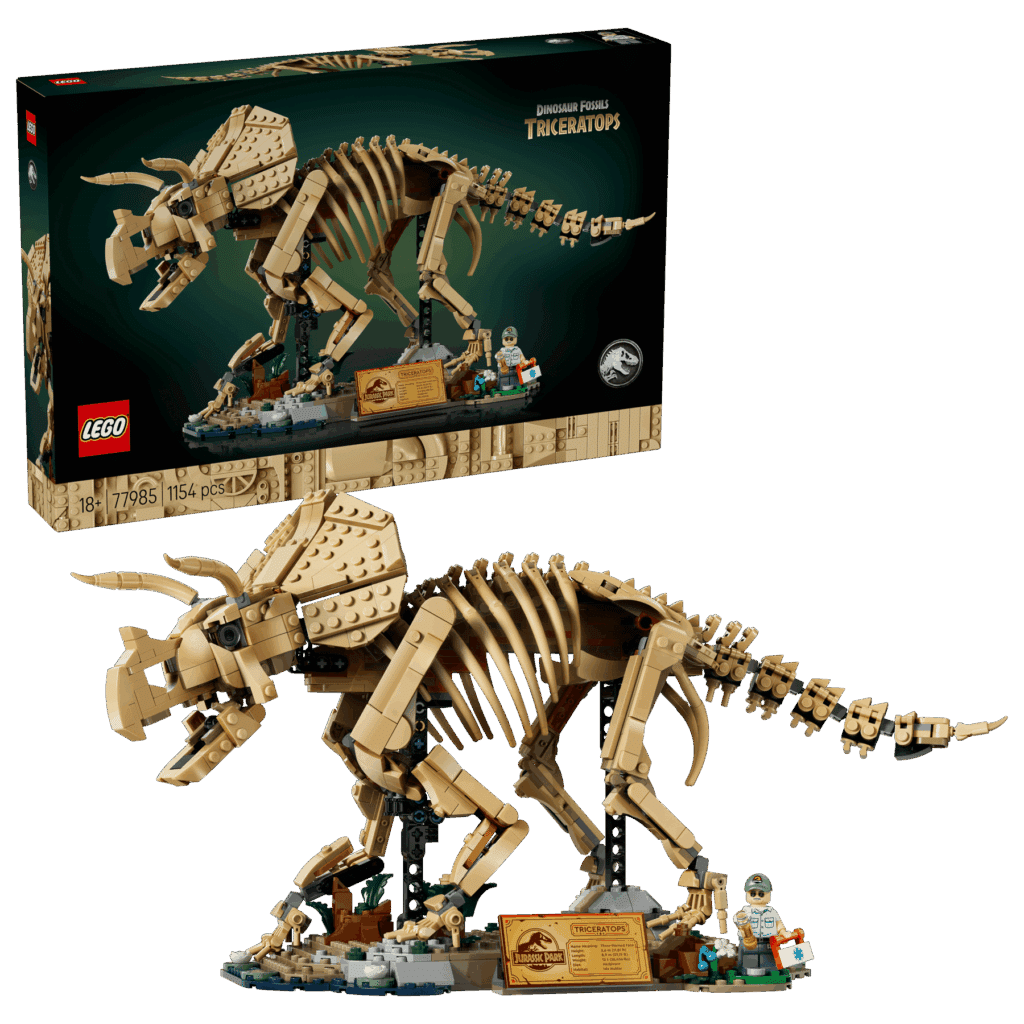 lego jurassic world 77985 dinosaur fossils triceratops (1)