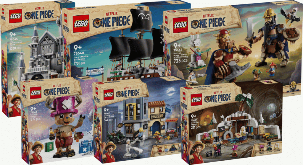 One Piece Set Rotation Zes nieuwe LEGO One Piece sets aangekondigd - release in augustus