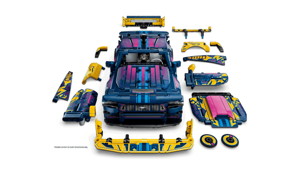 lego technic 42236 custom garage ford mustang gt car (3)