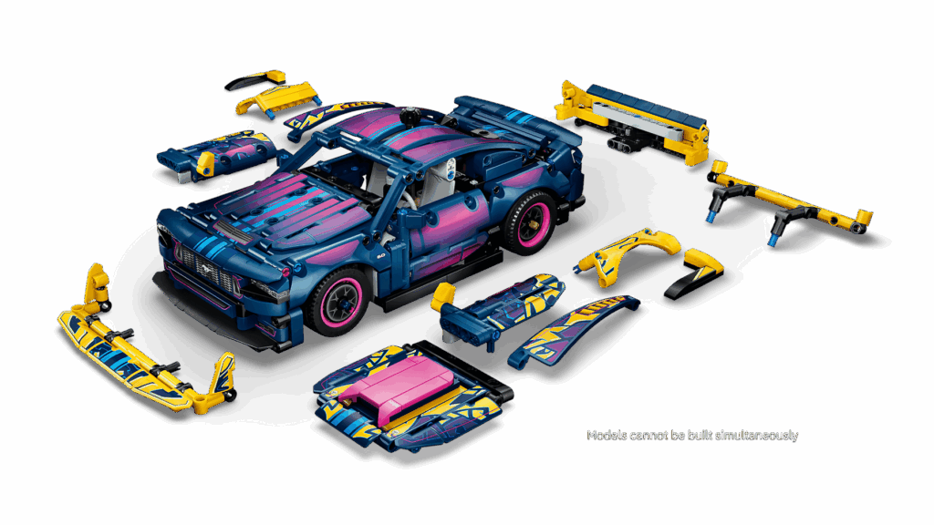 lego technic 42236 custom garage ford mustang gt car (6)
