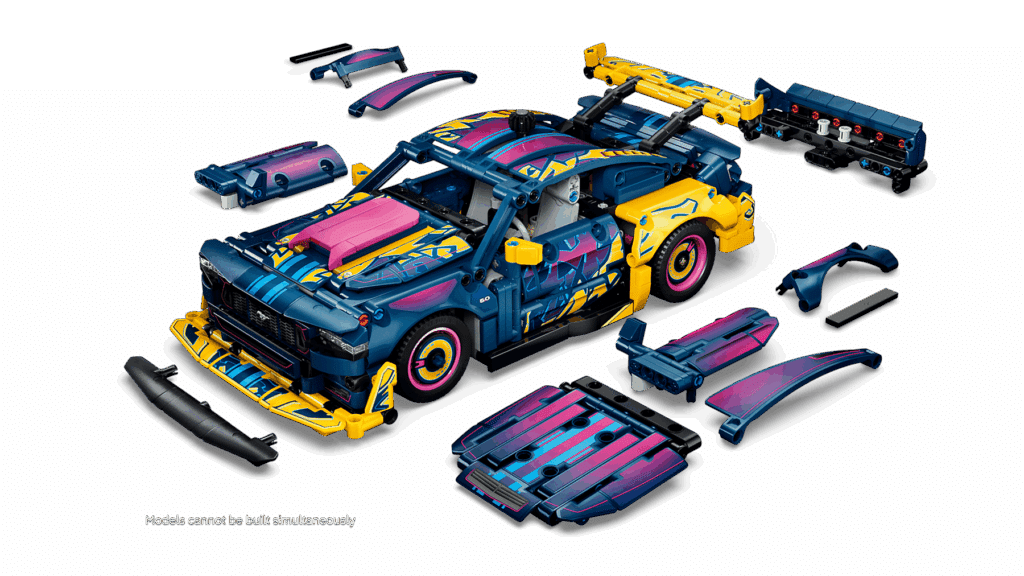 lego technic 42236 custom garage ford mustang gt car (7)
