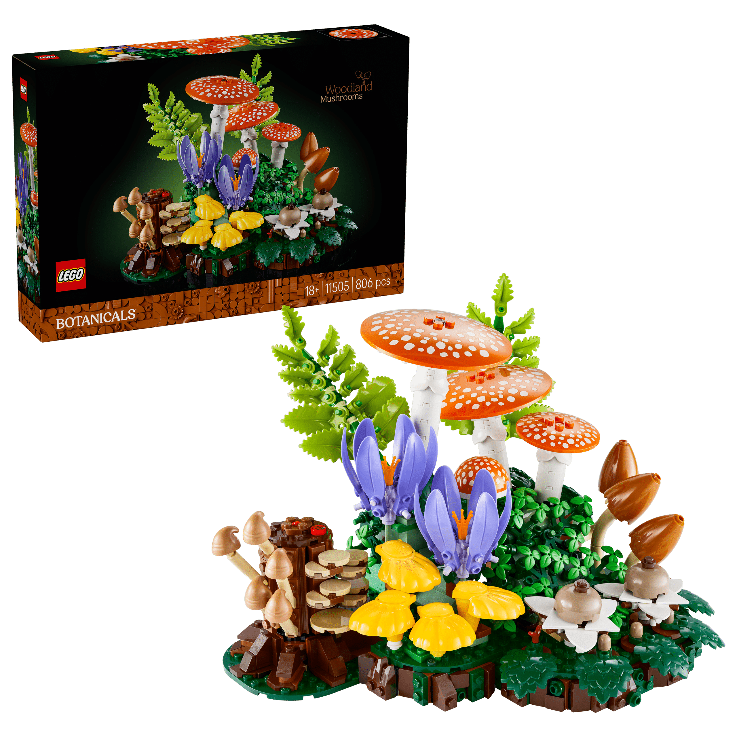 lego botanicals 11505 woodland mushrooms