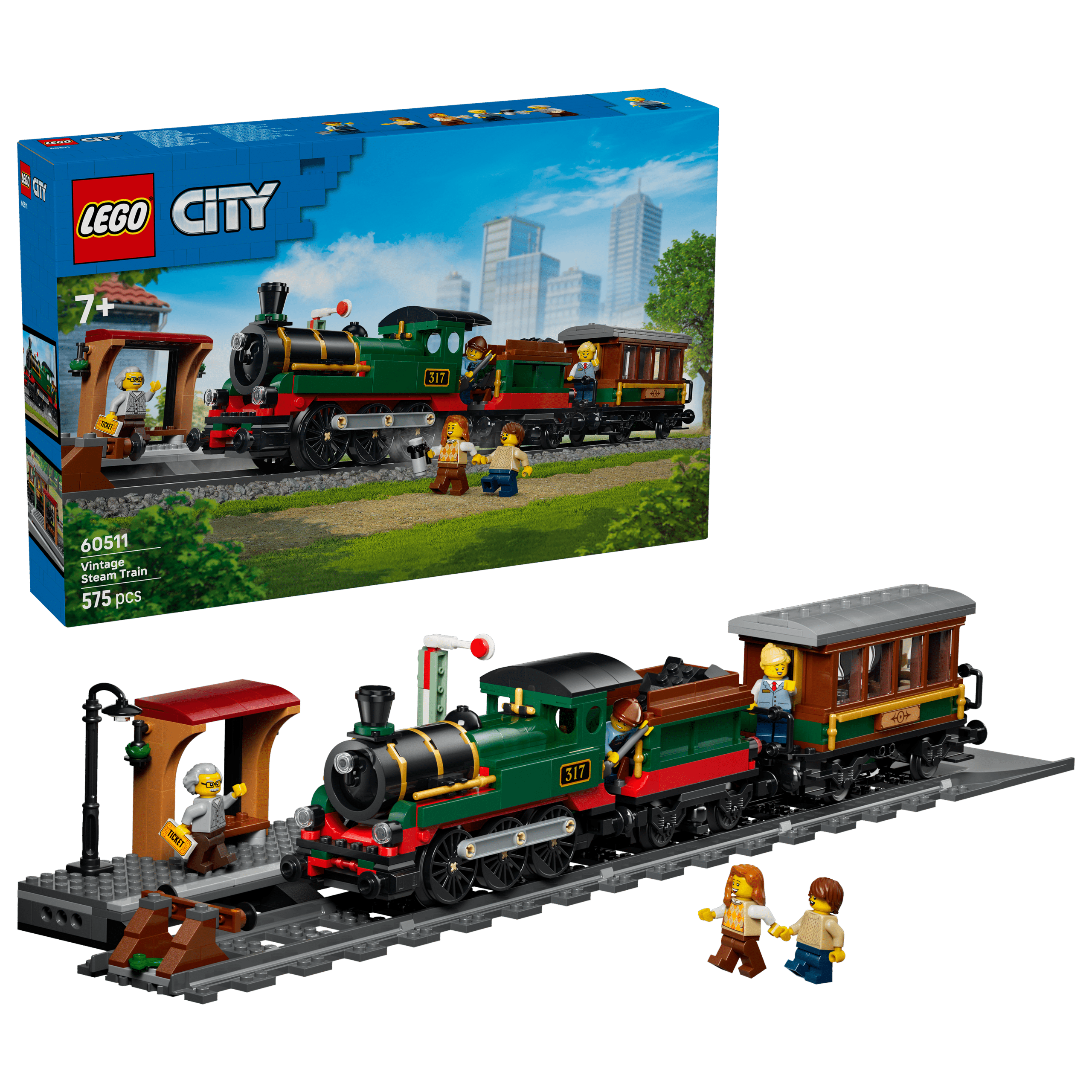 lego city 60511 vintage steam train