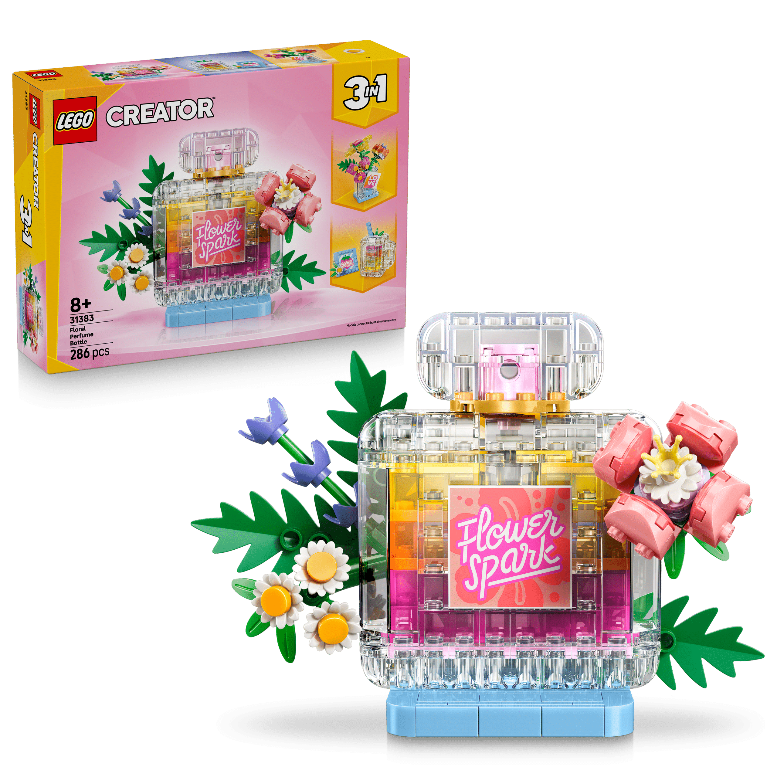 lego creator 31383 floral decor perfume bottle