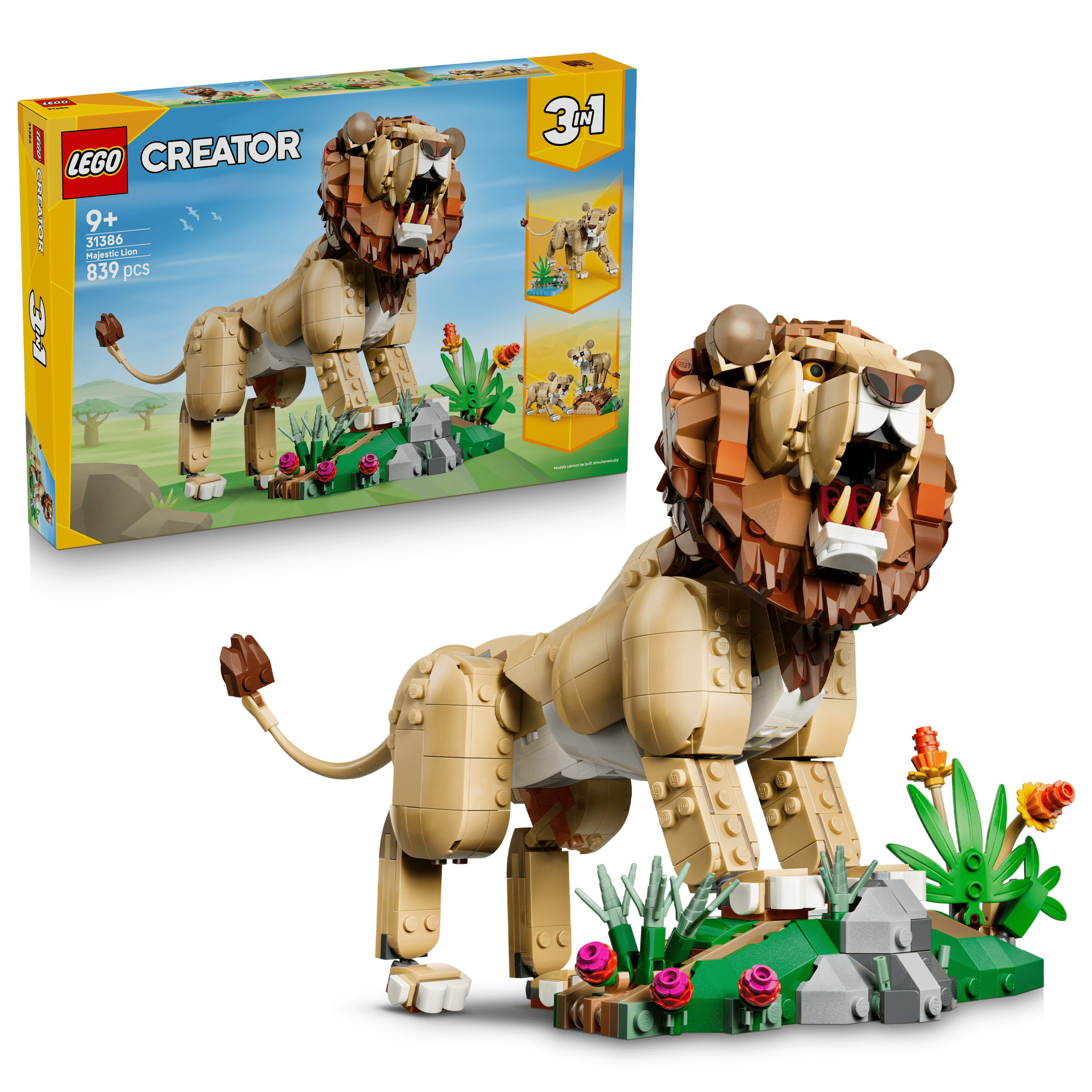 lego creator 31386 wild animals majestic lion