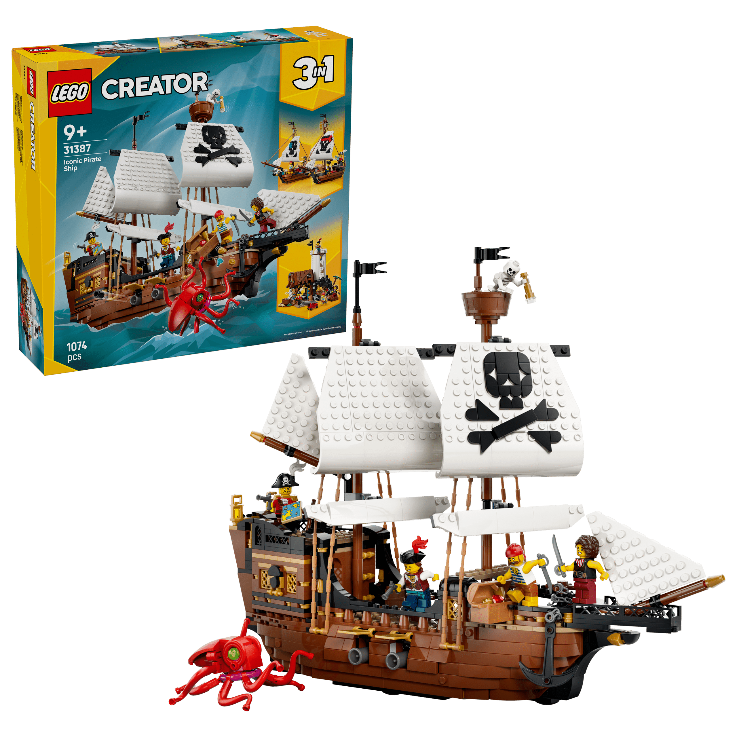 lego creator 31387 iconic pirate ship