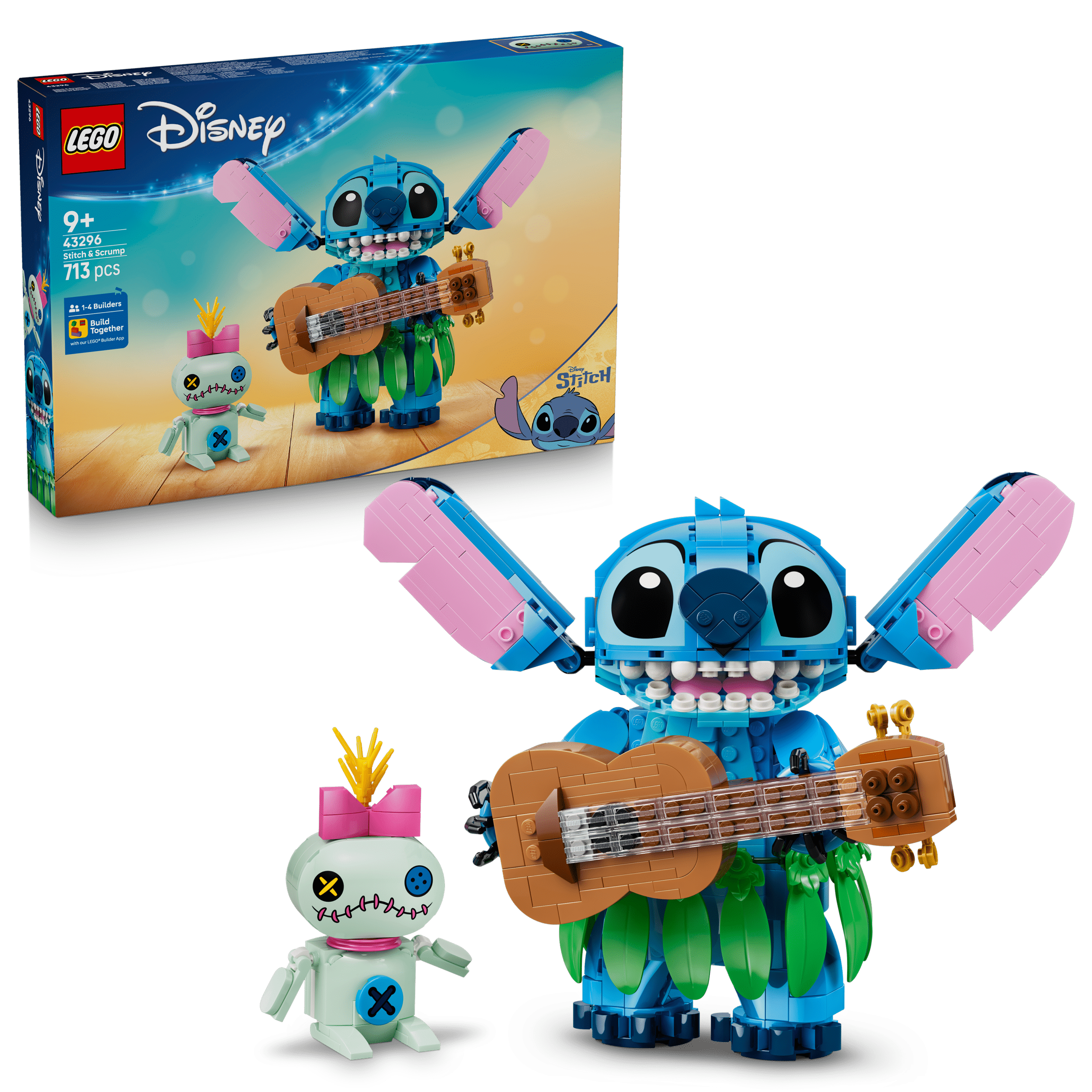 lego disney 43296 stitch & scrump