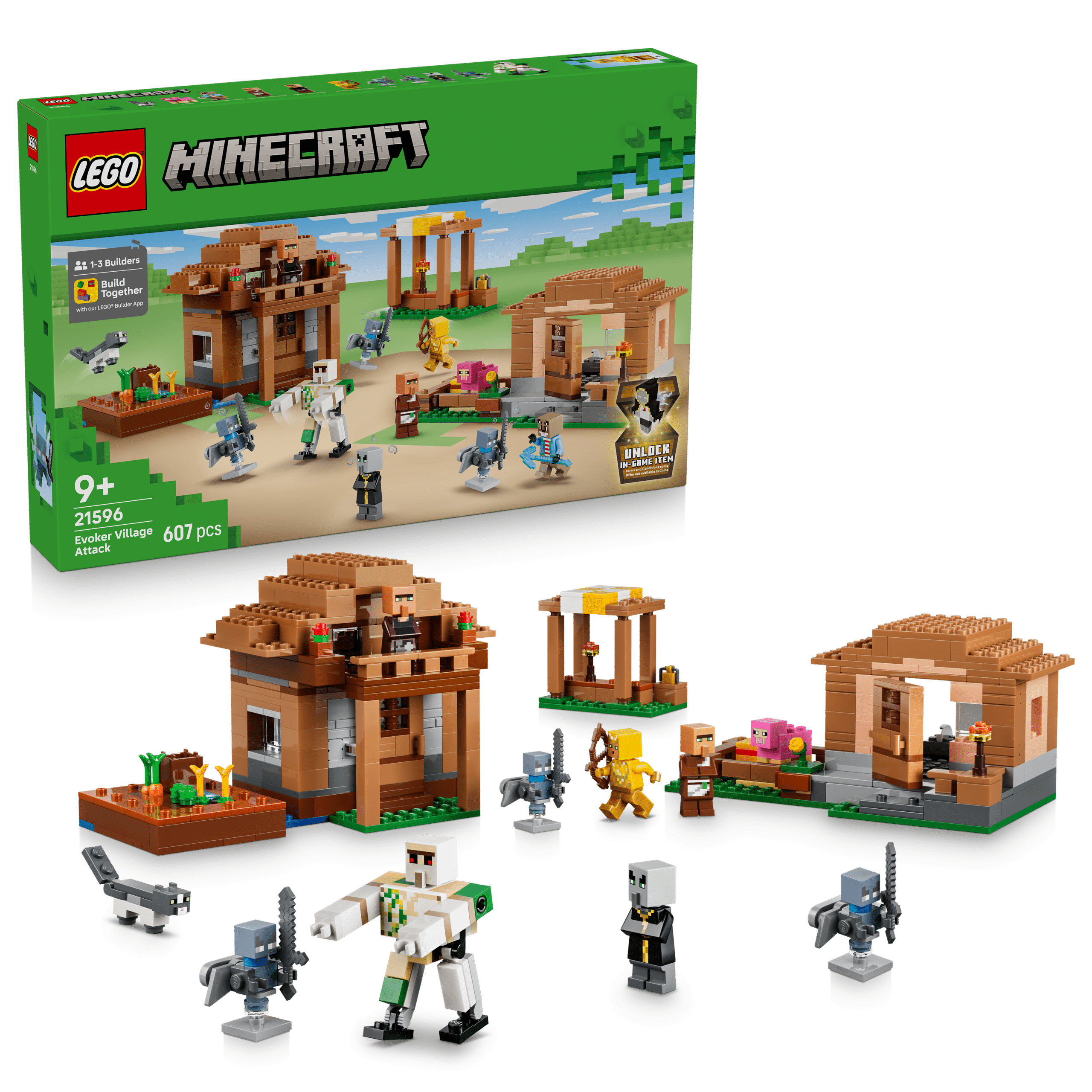 lego minecraft 21596 evoker village attack