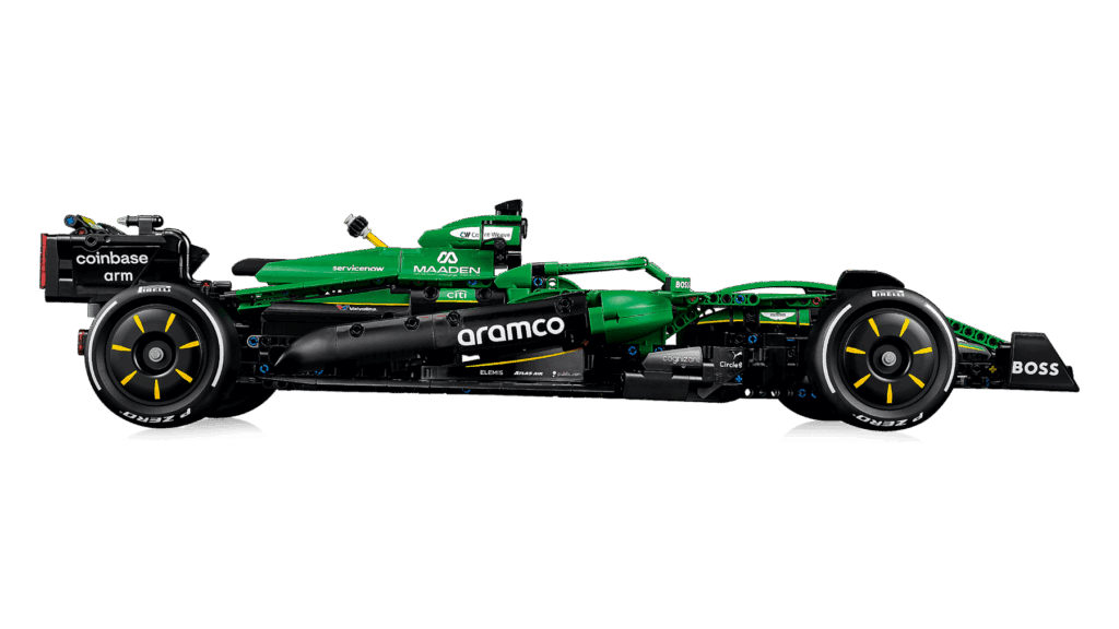 lego technic 42240 aston martin aramco amr25 f1 car (4)