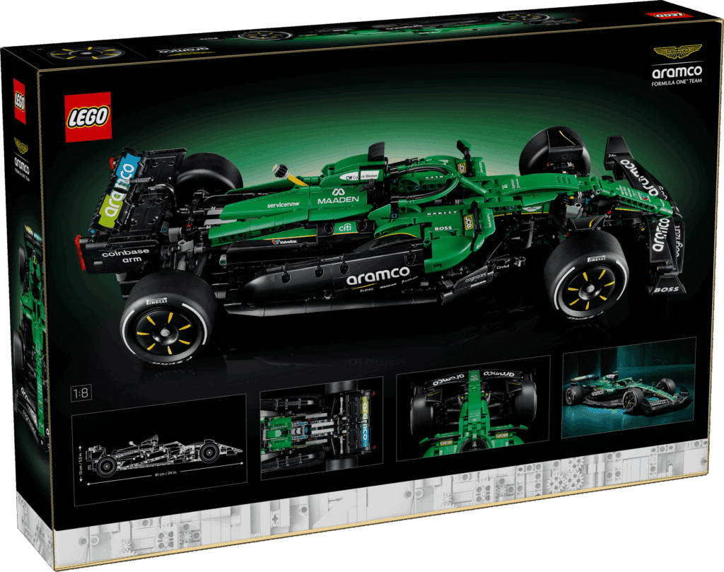 lego technic 42240 aston martin aramco amr25 f1 car (8)