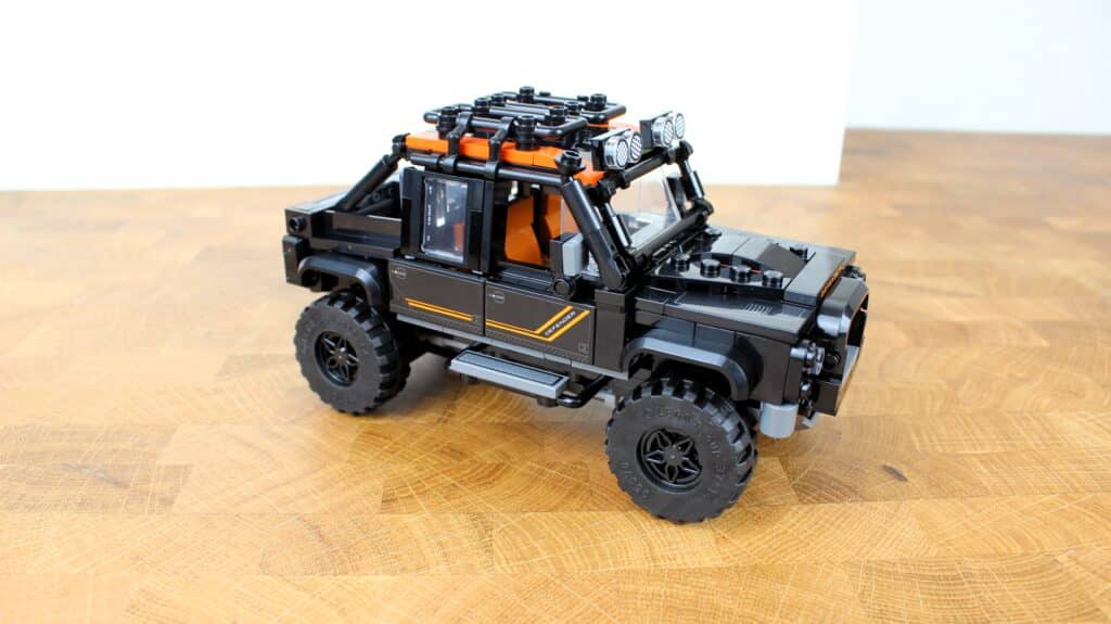 lego speed champions 77264 jaguar f type project 7 & land rover defender classic 08