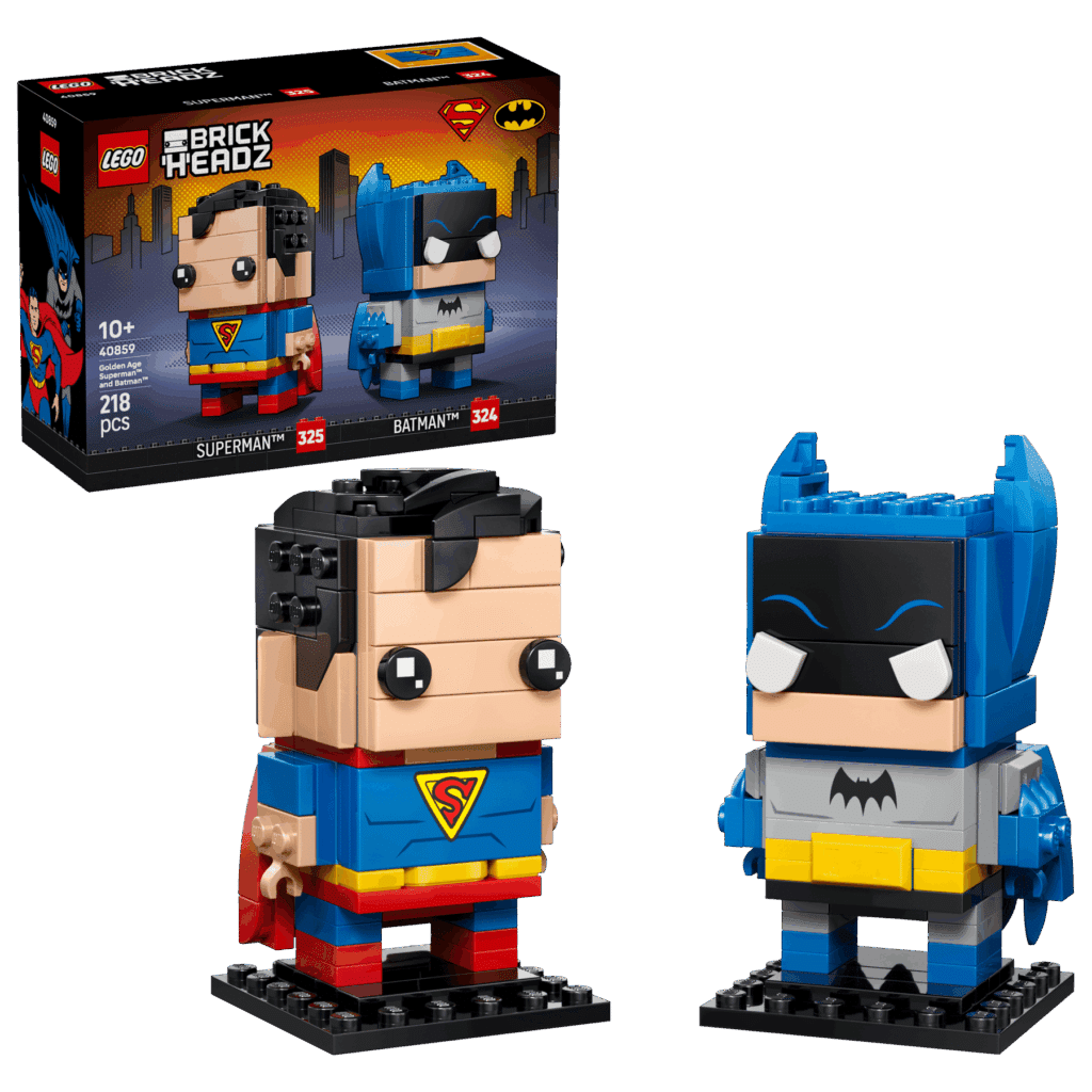lego brickheadz 40859 golden age superman and batman figures (1)